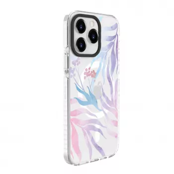 Evelatus Apple iPhone 15 Pro PC+TPU apvalks ar MagSafe - Pielāgots ziedu dizains