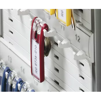 DURABLE KEY BOX 36 atslēgu skapis ar cilindrisko slēdzeni, gaiši pelēks tērauds, sienas montāža, 36 āķi 195223