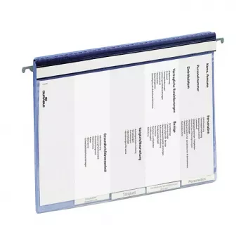 DURABLE Personīgā lieta ar iekarināmo sliedi A4 zila 255406