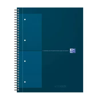 Oxford International Collegeblock piezīmju grāmata, DIN A4+, rūtiņu, cietie vāki, spirāle, 80 lapas, 1 gab. 400191243