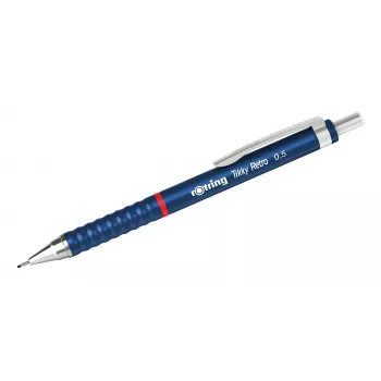 Rotring Tikky Retro mehāniskā zīmuļa 0,5 mm, zils hroms 2202566
