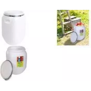 EDA uzglabāšanas muca 25 L, plastmasas, balta, ar vāku, daudzfunkcionāla, 1 gabals 010558 NA