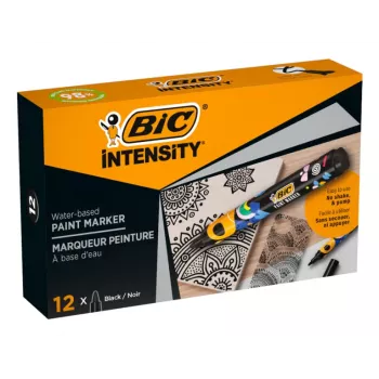 BIC Intensity Permanentais Marķieris, Apaļais Uzgalis, Melns, 1,5-2,3 mm, 1 gabals (5274771)