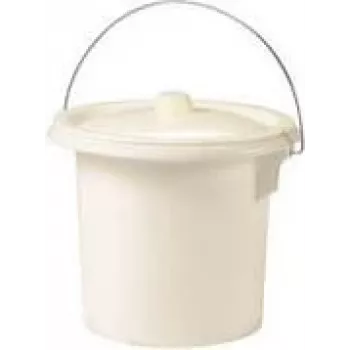 EDA higiēnas spainis ar metāla rokturi, 11,5 litri, krēmkrāsā, izturīga plastmasa, diametrs 340 mm, augstums 270 mm, 1 gab. 019486 BE. CR S