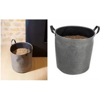 EDA granulu uzglabāšanas maiss, 60 litri, tumši pelēks, 30 kg ietilpība, filca, salokāms, ar pārnēsāšanas rokturiem 010488 G/NO