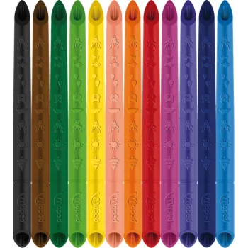 Maped COLOR'PEPS INFINITY trīsstūrveida krāsaino zīmuļu komplekts, 12 dažādas krāsas, kalpo 10x ilgāk, 100% pigmenta kodols, atkārtoti lietojams etvija 861602
