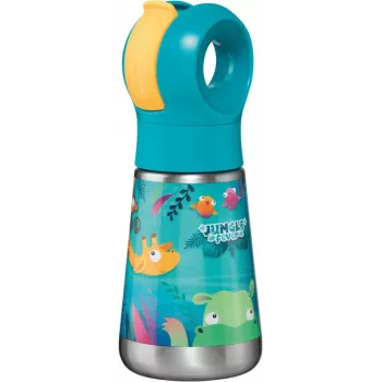 Maped PICNIK termokrūze Jungle Fever 350 ml nerūsējošā tērauda tirkīza ar salmiņu