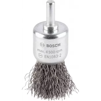 Bosch 1 609 200 269 zīmuļveida stiepļu suka, gofrēts tērauds, 25 mm, 6 mm kāts
