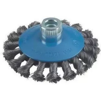 Bosch koniskā birste, mezglotā stieple, 100 mm, 0,5 mm, 12500 RPM, M14 2608622011