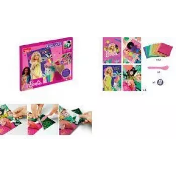 Maped Creativ Foil Art Barbie radošais komplekts, 18 gabali, metālisko foliju rokdarbu komplekts bērniem no 7 gadiem 907074