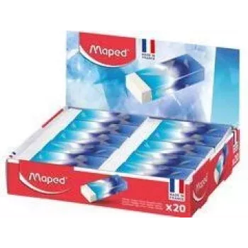 Maped ARCTIC plastmasas dzēšgumija, balta, 20 gab. displeja kastē, bez ftalātiem un PVC 116125