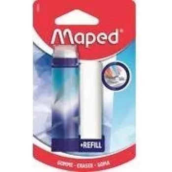 Maped ARCTIC izvelkams twist dzēšgumijas komplekts ar rezerves dzēšgumiju, lūpukrāsas stila, balts, 1 komplekts (2 dzēšgumijas) 152026