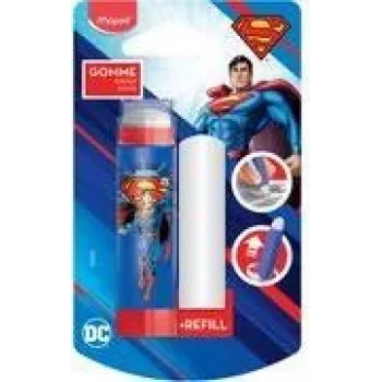 Maped Superman plastmasas dzēšgumija ar papildinājumu, lūpukrāsas tipa twist-up, blisteriepakojumā 152033