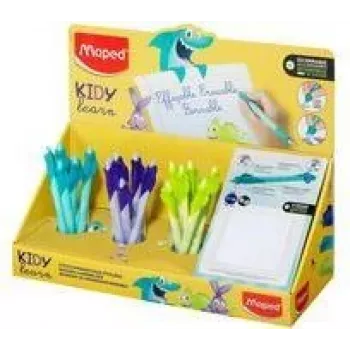 Maped KIDY Learn dzēšama lodīšu pildspalva, 0.7 mm, 18 gab. displejs (229503)
