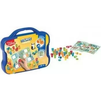 Maped Creativ dzīvnieku motīvu zīmogu komplekts, paškrāsojošs, 15 zīmogi, plastmasas futrālis 907090