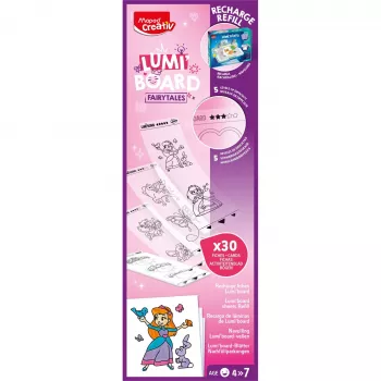 Maped Creativ Princess papildpapīrs LUMI BOARD LED gaismas galdiem, 20 pauspapīra lapas 907096