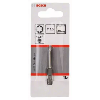 Bosch Torx uzgalis T15 Extra Hard E 6.3 25 mm (2607001634)