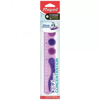 Maped KIDY learn CONCENTRATION elastīgais lineāls 200 mm violets PET 277901