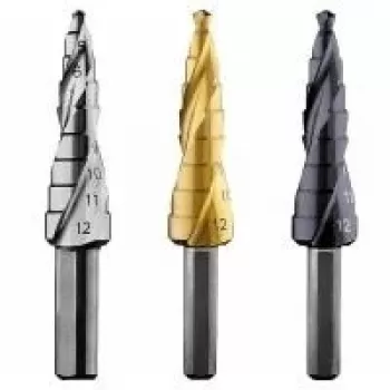 Bosch HSS pakāpju urbis 4-12 mm, 9 pakāpes, 3 plakanu malu kāts, 66,5 mm garums 2608587425