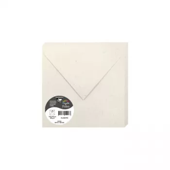 Clairefontaine Pollen Natura kvadrātveida aploksne no pārstrādāta papīra 165 x 165 mm, 120 g/kv.m, atsevišķa vienība 55019C