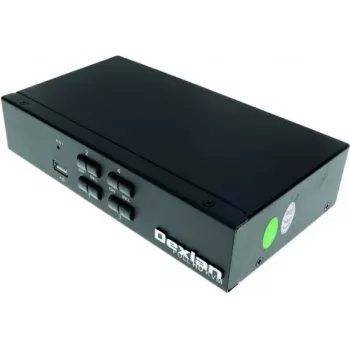 Dexlan HDMI 1.4 KVM slēdzis, 4K UHD, USB, 4 portu, galda (061093)