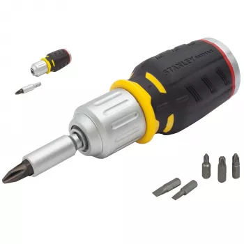 STANLEY FatMax 6 bitu daudzfunkcionāls skrūvgriežu komplekts FMHT0-62688 - melns/dzeltens