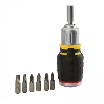 STANLEY FatMax 6 bitu daudzfunkcionāls skrūvgriežu komplekts FMHT0-62688 - melns/dzeltens