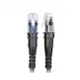 Patchsee ThinPatch UTP CAT 6a tīkla kabelis 1,2m melns - 10Gbps PoE++ plāns un elastīgs