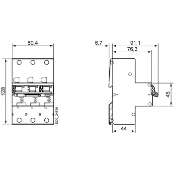 Siemens 5SP33353 galvenās līnijas automātiskais slēdzis