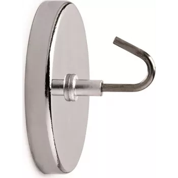 MAUL Magnētiskais āķis ar lielu āķi, iekštelpu, nerūsējošais tērauds un tērauds, 52 mm diametrs, universāls āķis, flīzēm un metālam 61555-96