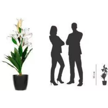 PAPERFLOW PALYS65 mākslīga lilijas ziedu plantācija, 650 mm, poliestera Real Touch