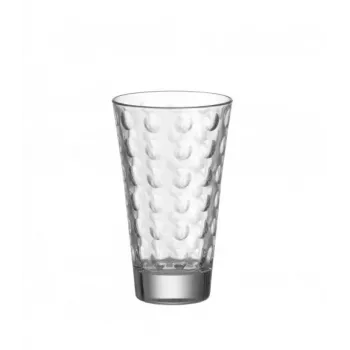 Esmeyer Leonardo OPTIC dzeramstiklu komplekts, 300 ml, iekšējais reljefa dekors, konusveida, 130 mm augstums, 6 gab.