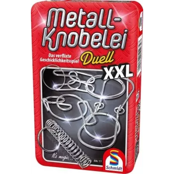 Schmidt Spiele Metal Puzzle Duell XXL - prasmju galda spēle puzzle ceļojuma versija no 7 gadiem