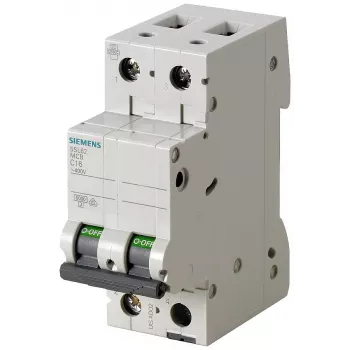 Siemens SENTRON 5SL62067 automātiskais slēdzis 2-poliem C 6A 6kA 230/400V AC