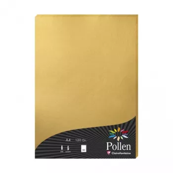 Clairefontaine Pollen A4 zelta 120gsm papīrs - 25 loksnes 4200C
