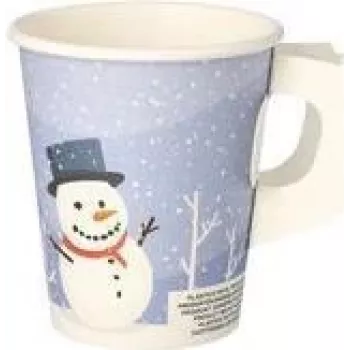 PAPSTAR 50 vienreizlietojamie dzeršanas trauki Snowtime 0,2 l (89845)
