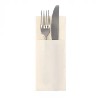 PAPSTAR Royal Collection salvešu kabatiņa, šampanieša krāsā, audumam līdzīgs premium papīrs, 3 kārtas, 40 x 40 cm izlocīta, 50 gab. 37328