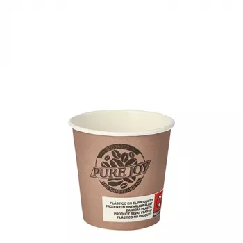 PAPSTAR Pure Joy papīra glāzes dzērieniem, 0,1 l, Ø 6 cm, ar PLA pārklājumu (87866)