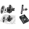 WEDO Dock-it Premium Mini magnētiskais auto gaisa režģa turētājs viedtālruņiem, melns/sudraba 60 15054