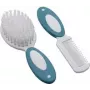 Olympia H+H BS 868 mazuļu sukas un ķemmes komplekts, dabīgie sari, īpaši mīksts, balts, 98374