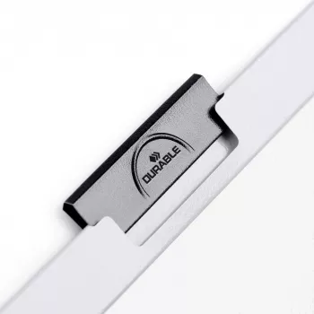 DURABLE DURACLIP 60 A4 dokumentu mape ar klipu, melna (25 gab. iepakojums) 220902