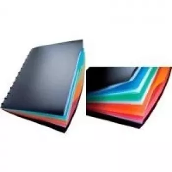 DURABLE DURALOOK® STYLE A4 mapju turētājs ar 20 caurspīdīgām kabatām, melns 243501