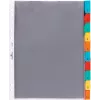 DURABLE A4 kabatas dalītāji, 10 daļas, dažādu krāsu cilnes, polipropilēns 663219