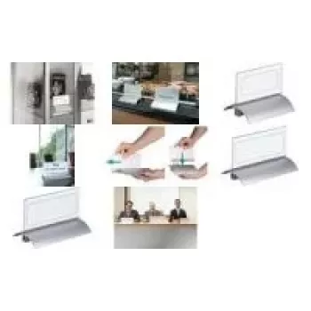 DURABLE PRESENTER DE LUXE galda vārda plāksne A4 ainavas formātā 105x297 mm caurspīdīga 820319