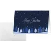SIGEL DS635 Ziemassvētku kartīte Snowflake Serenity A6 ainavas formātā (A5) tintes/lāzera/kopētājam, balts kartons 250 g/m², 1 gabals