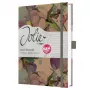 SIGEL Jolie Pure Cottonflowers piezīmju grāmatiņa A5, rūtiņas, cietie vāki, 176 lappuses, balts 100gsm JN855