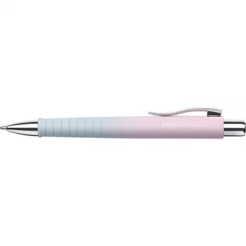 Faber-Castell Poly Ball Urban lodīšu pildspalva, Blushing Sky, zils tintes, 0,6 mm XB, neslīdošs satvērējs 241131