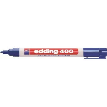 Edding 400 Permanentais marķieru komplekts - melns, sarkans, zils, zaļš - lodīšu uzgalis 1,5-3mm - Ūdensizturīgs un gaismas izturīgs 4-400-4-1999
