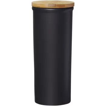 Ritzenhoff & Breker Jasper uzglabāšanas burka 1,6L keramika ar bambusa vāku, melna 415322