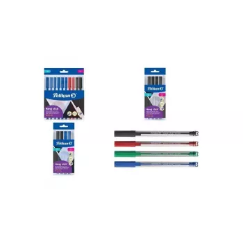Pelikan Hang Stick lodīšu pildspalva 0,7 mm zila caurspīdīga (10 gab. polietilēna maisiņā) 400207122